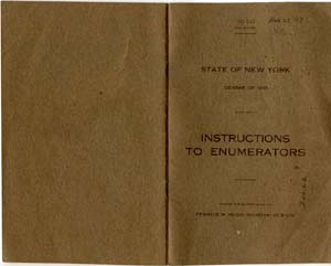 instructions to enumerators new york state 1915 001 front back covers
