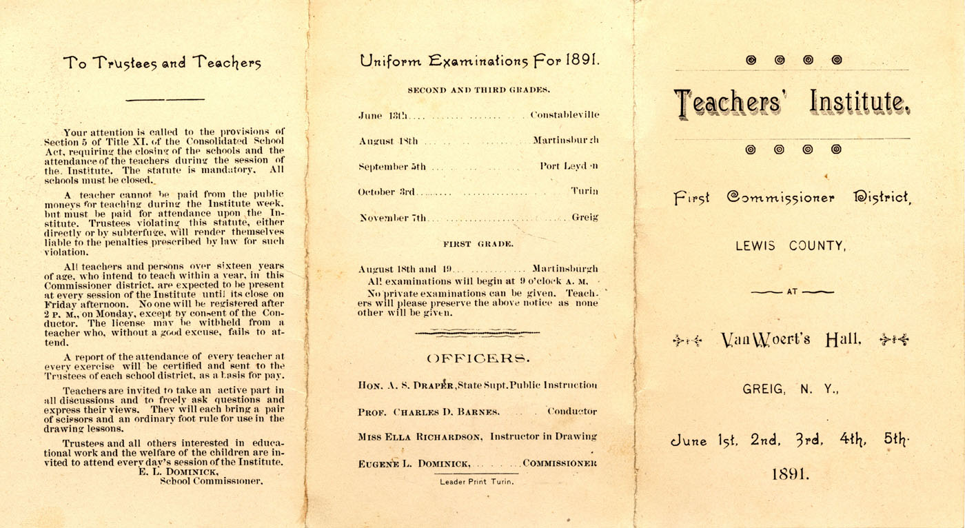 van woerts hall greig ny class program 1891 1