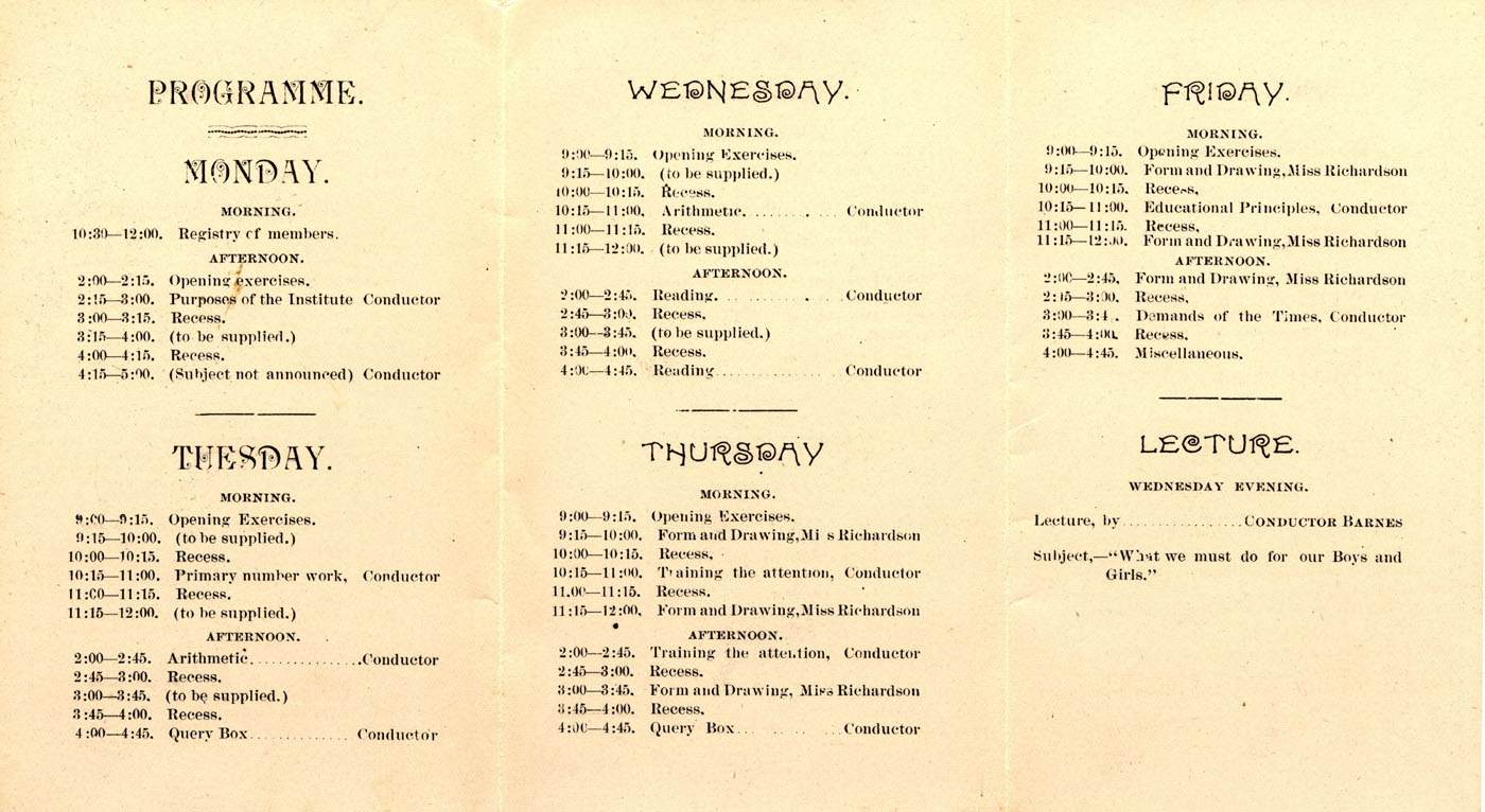 van woerts hall greig ny class program 1891 2