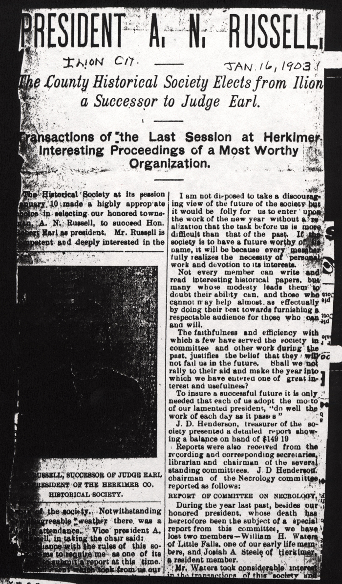 russell albert n herkimer county historical society president jan 16 1903