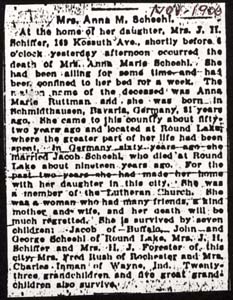 scheehl anna marie ruttman obit