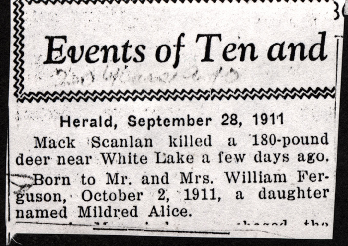 scanlan mack ferguson mildred alice 1911