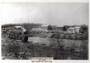 railroad siding log pond bear creek 1912
