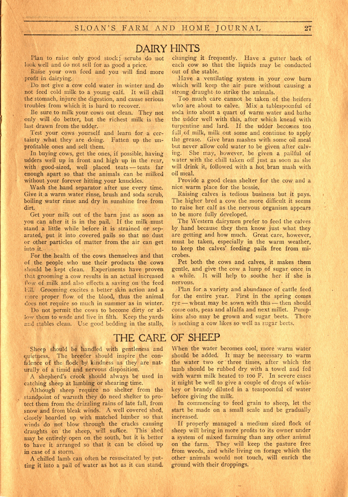 sloans farm and home journal vol 1 no 6 1910 029 page 27