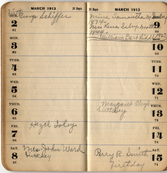 address date book isley lena m 1913 008
