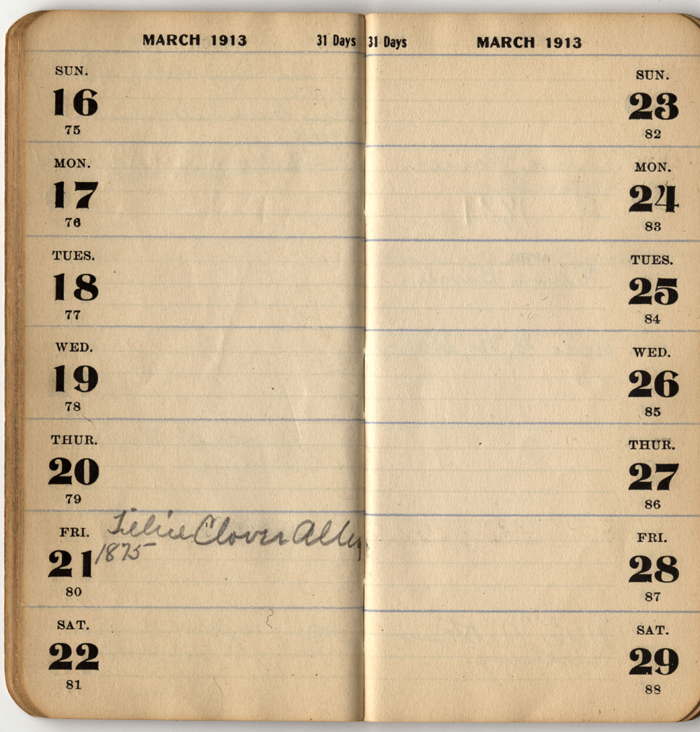 address date book isley lena m 1913 009