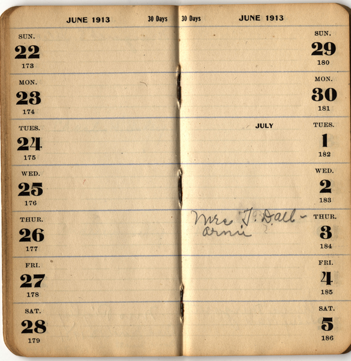 address date book isley lena m 1913 016
