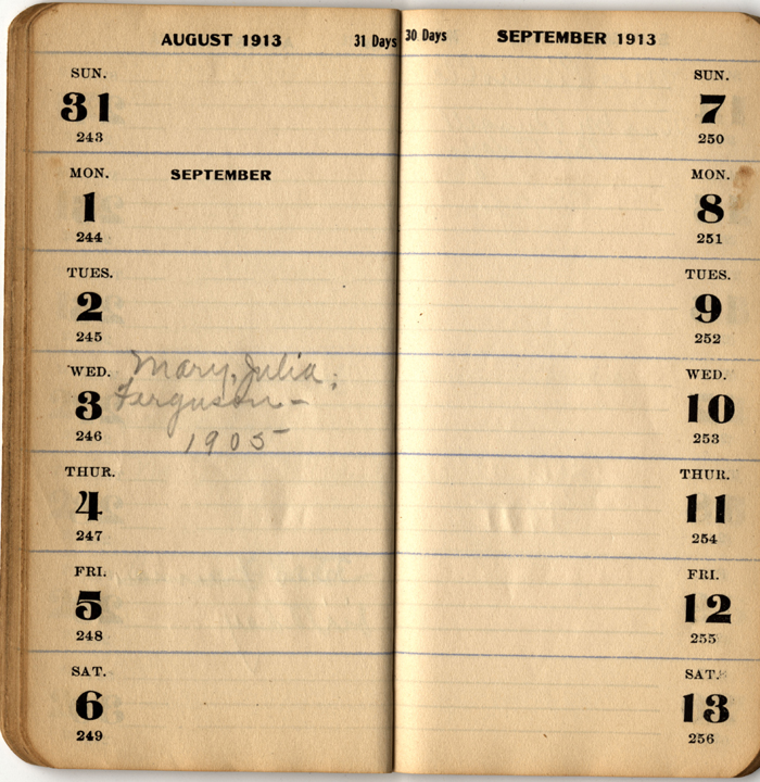 address date book isley lena m 1913 021