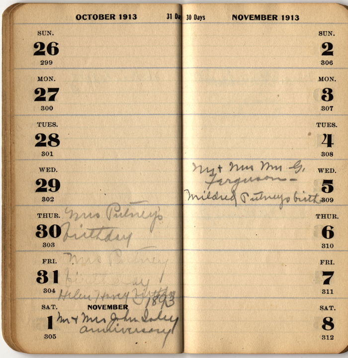 address date book isley lena m 1913 025