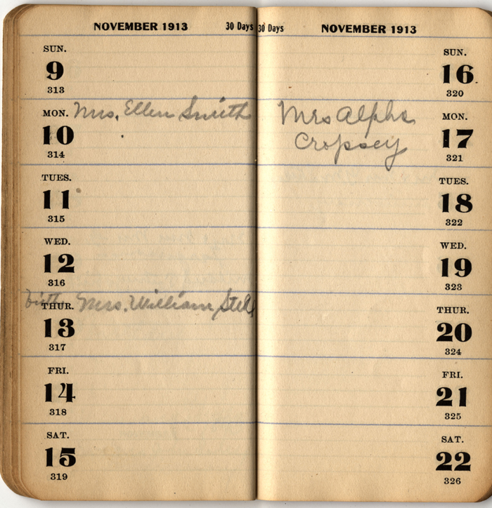 address date book isley lena m 1913 026