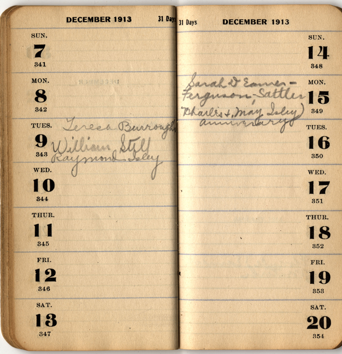 address date book isley lena m 1913 028