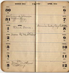 address date book isley lena m 1913 010