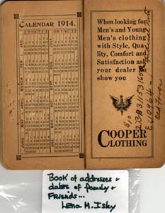 address date book isley lena m 1913 030