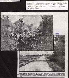 route 28 construction white lake 1913
