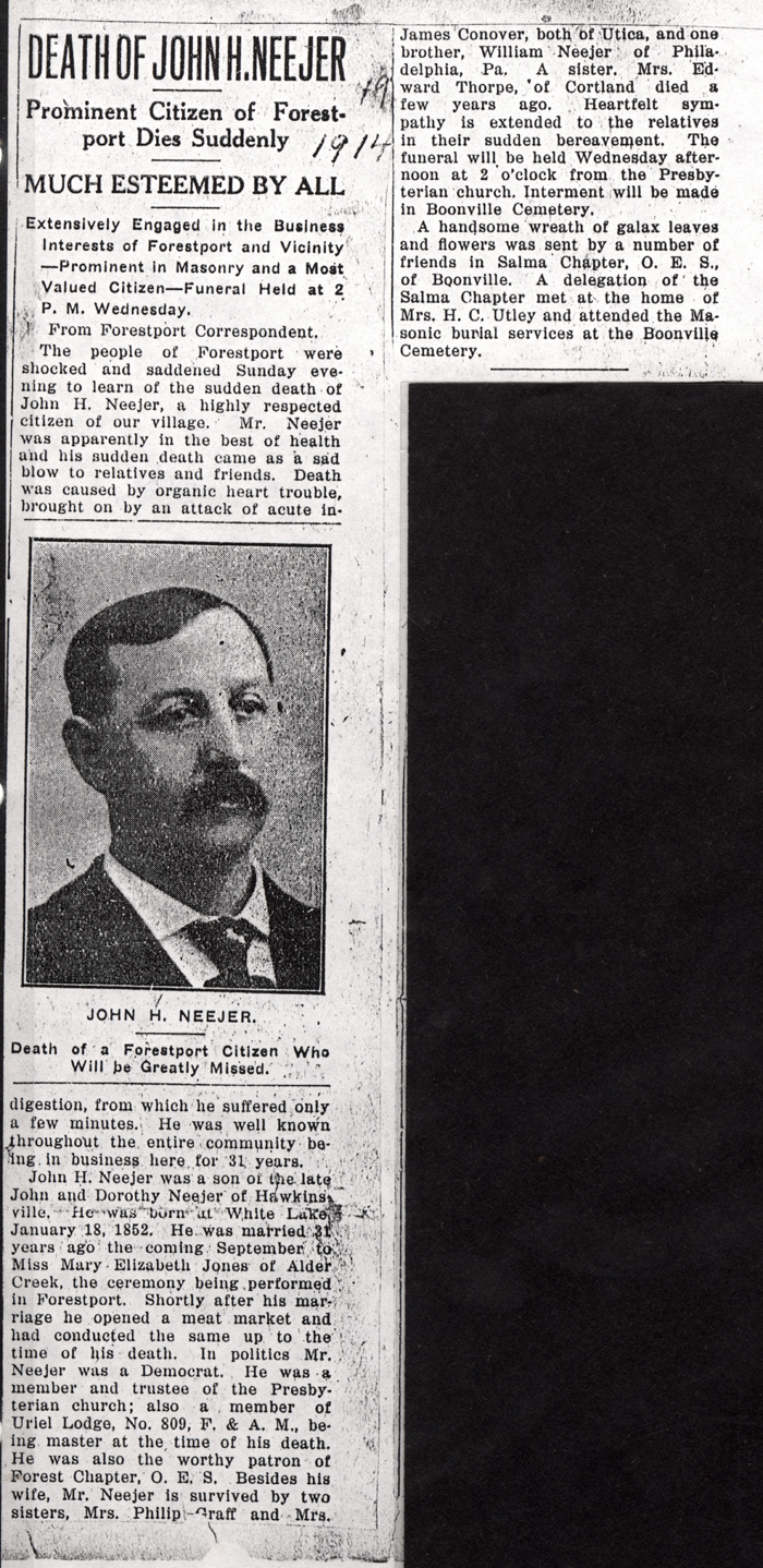 neejer john h obit