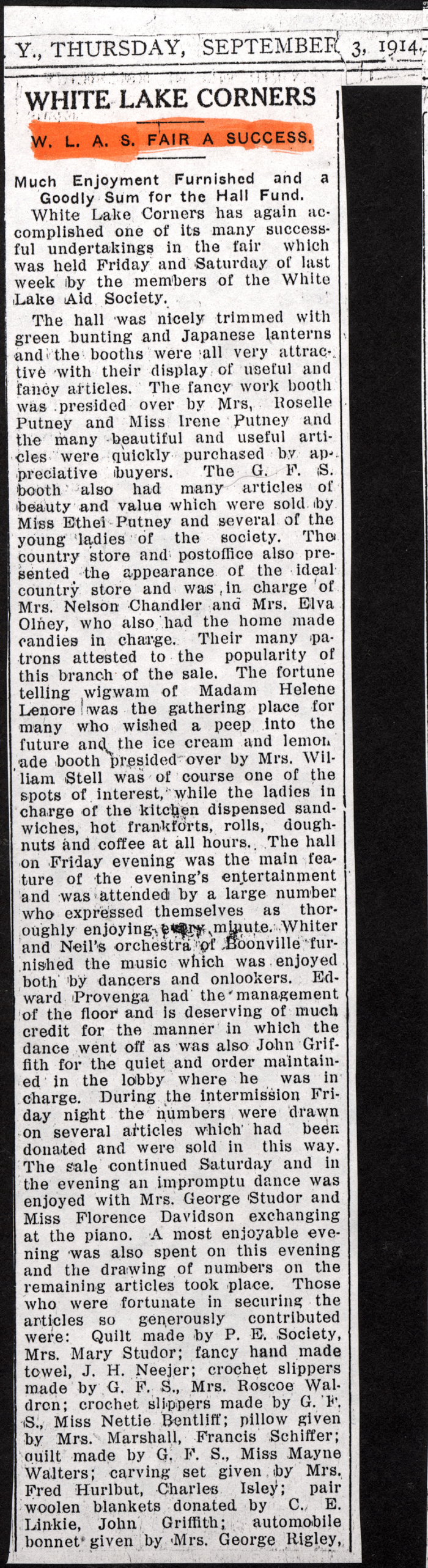 white lake corners boonville herald sep 3 1914