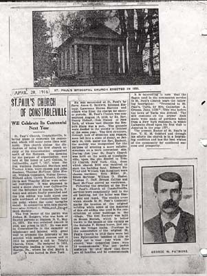 st pauls episcopal church constableville ny patmore george w 1916