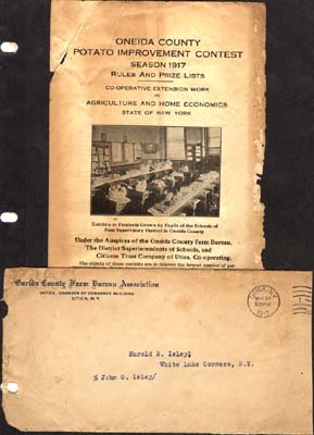 oneida county potato improvement contest 1917 isley harold b john g