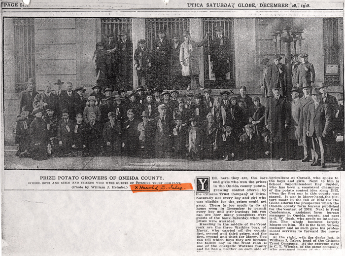 prize potato growers of oneida county dec 28 1918