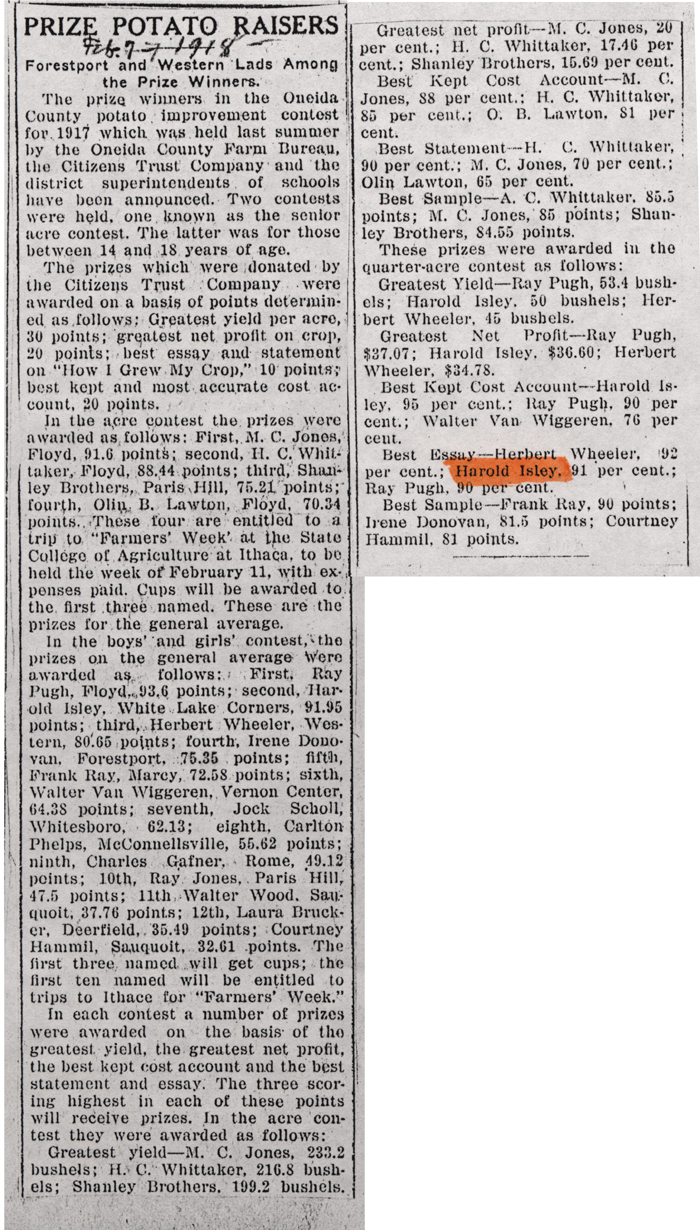 prize potato raisers boonville herald feb 7 1918