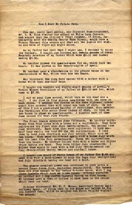 how i grew my potato crop isley harold 1918 typed 001