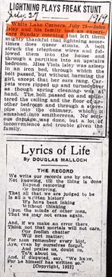 lightning plays freak stunt july 27 1919