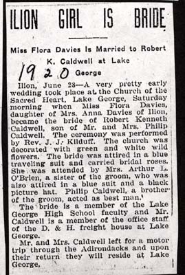 caldwell robert k davies flora june 28 1920