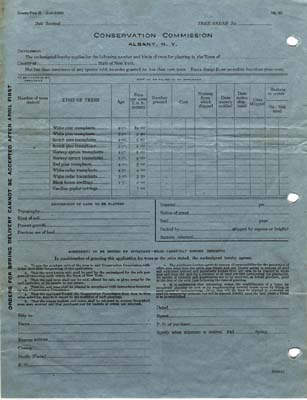 conservation commission form 1920