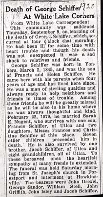 schiffer george obit
