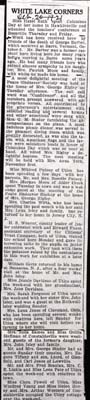 white lake corners news boonville herald oct 20 1921