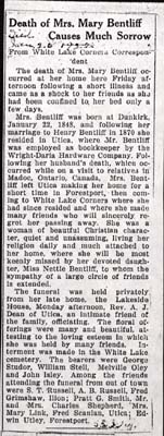 bentliff mary obit