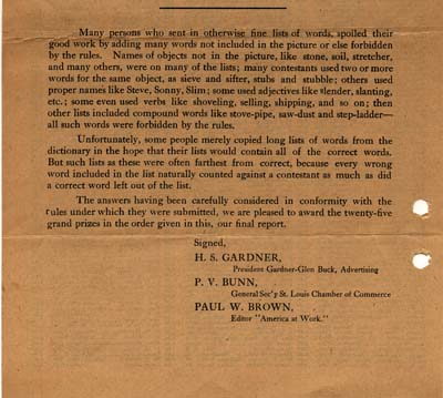 fouke fur company contest results 1922 003