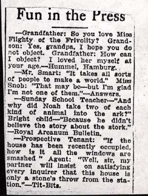 fun in the press 1922