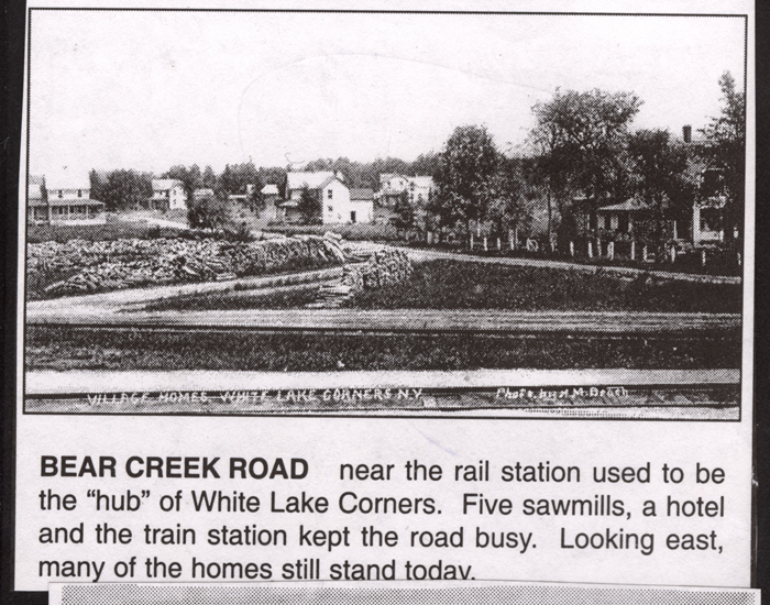bear creek road white lake corners 1923