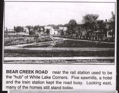 bear creek road white lake corners 1923
