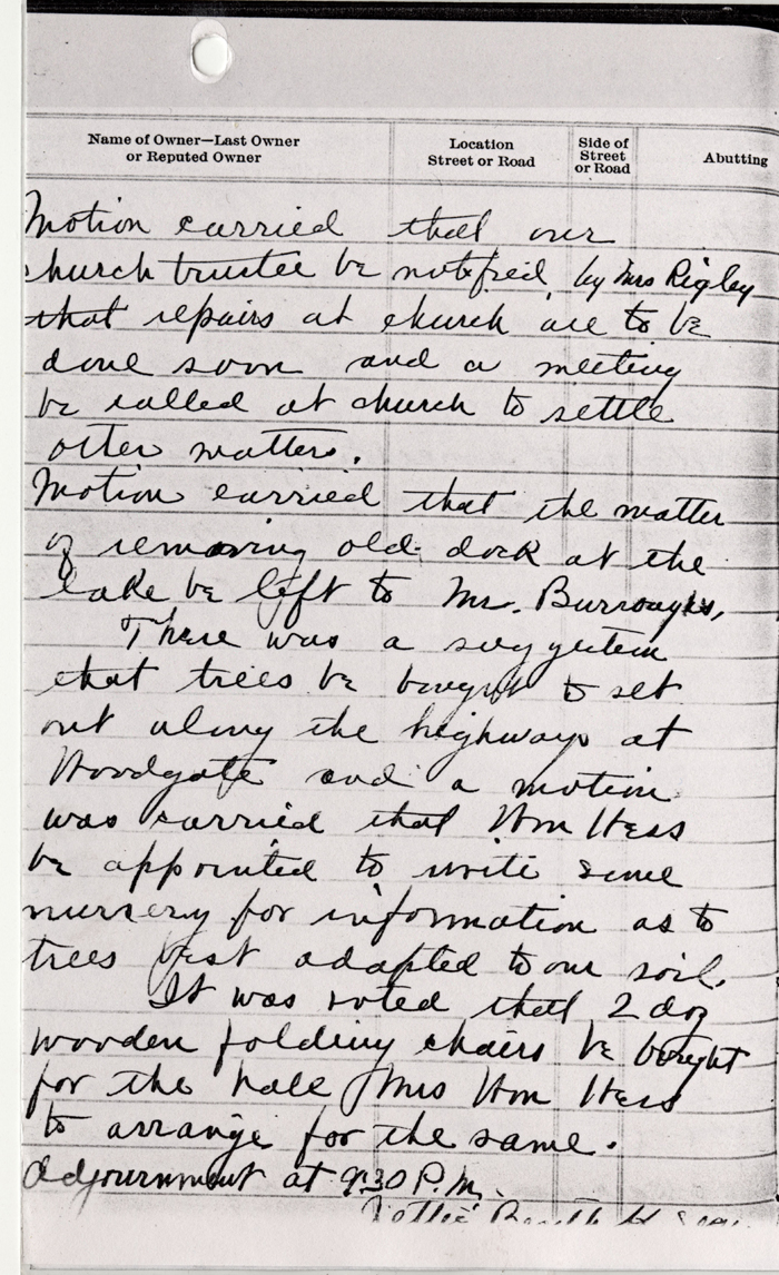 woodgate civic association notes by nettie bentliff 1923 017