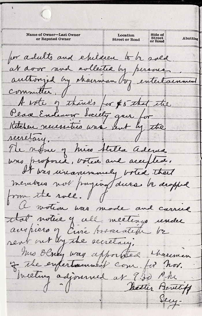 woodgate civic association notes by nettie bentliff 1923 022