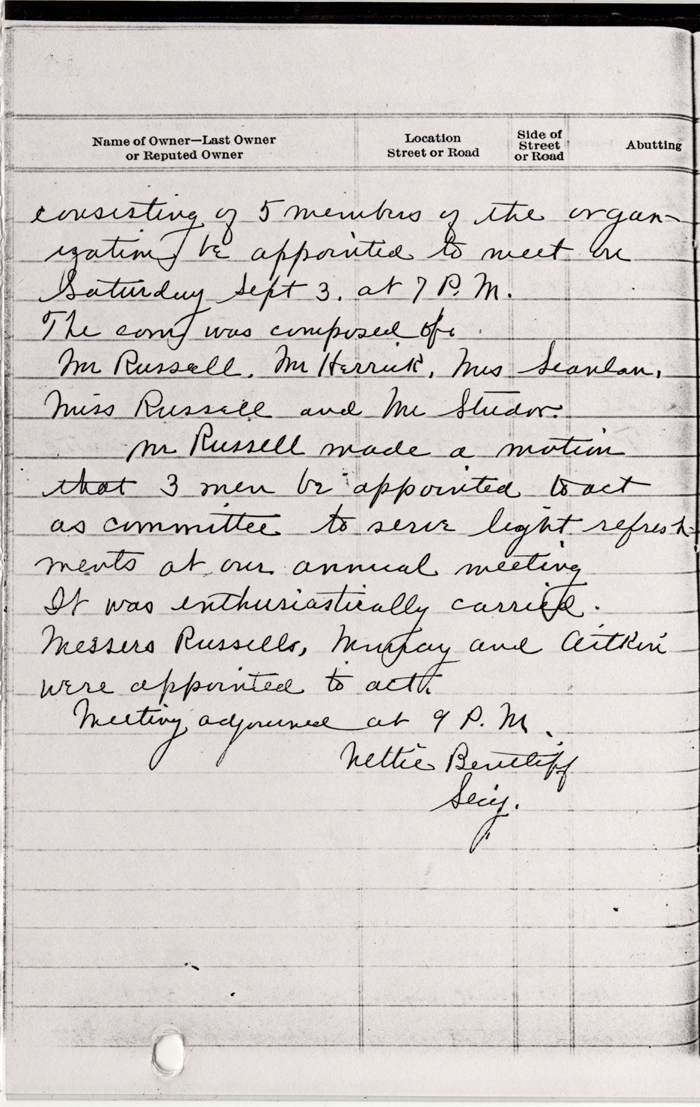 woodgate civic association notes by nettie bentliff 1923 044