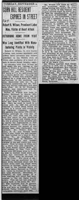 wilson robert h obit
