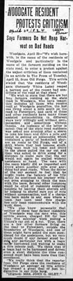 woodgate resident protests criticism april 30 1924
