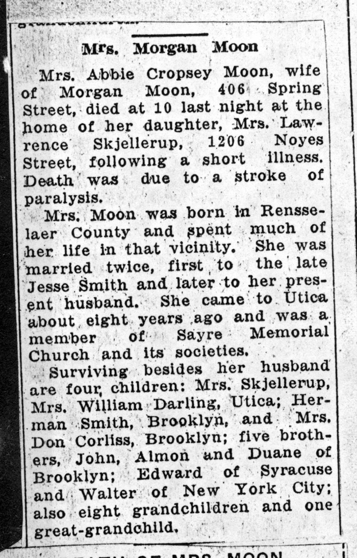 moon abbie cropsey wife of morgan obit 1926 001
