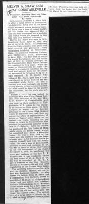 shaw melvin a husband of eames clara obit