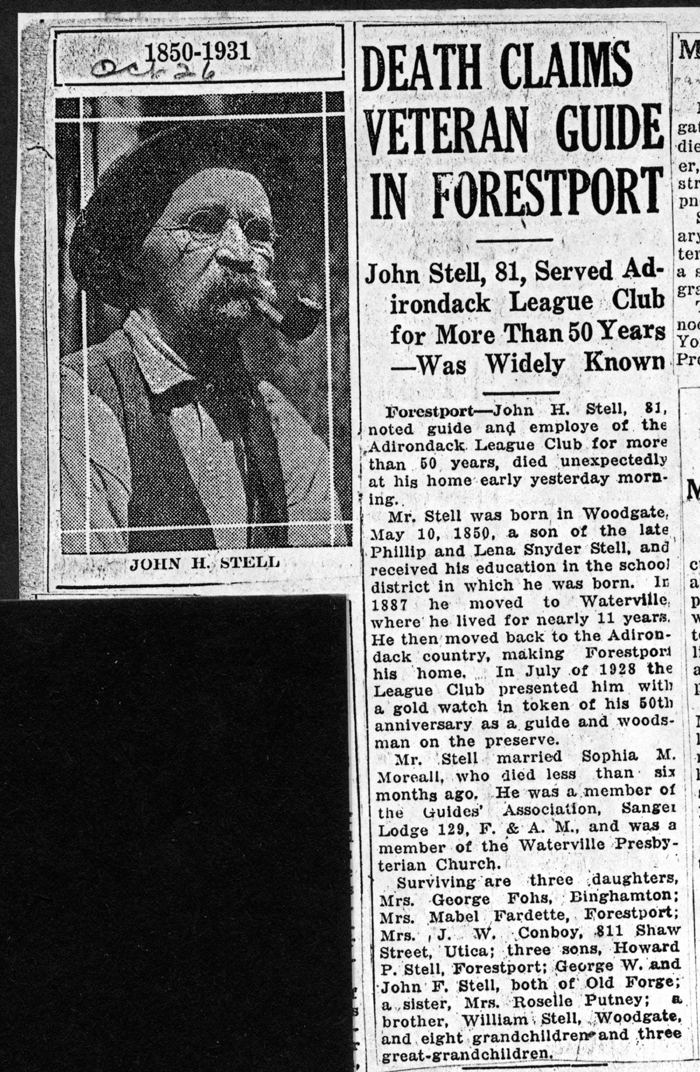 stell john h husband of sophia m moreall obit october 26 1931