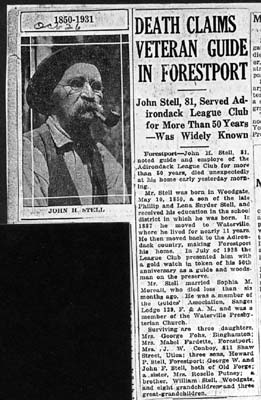 stell john h husband of sophia m moreall obit october 26 1931