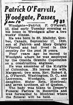 ofarrell patrick f husband of margaret obit january 10 1933 003