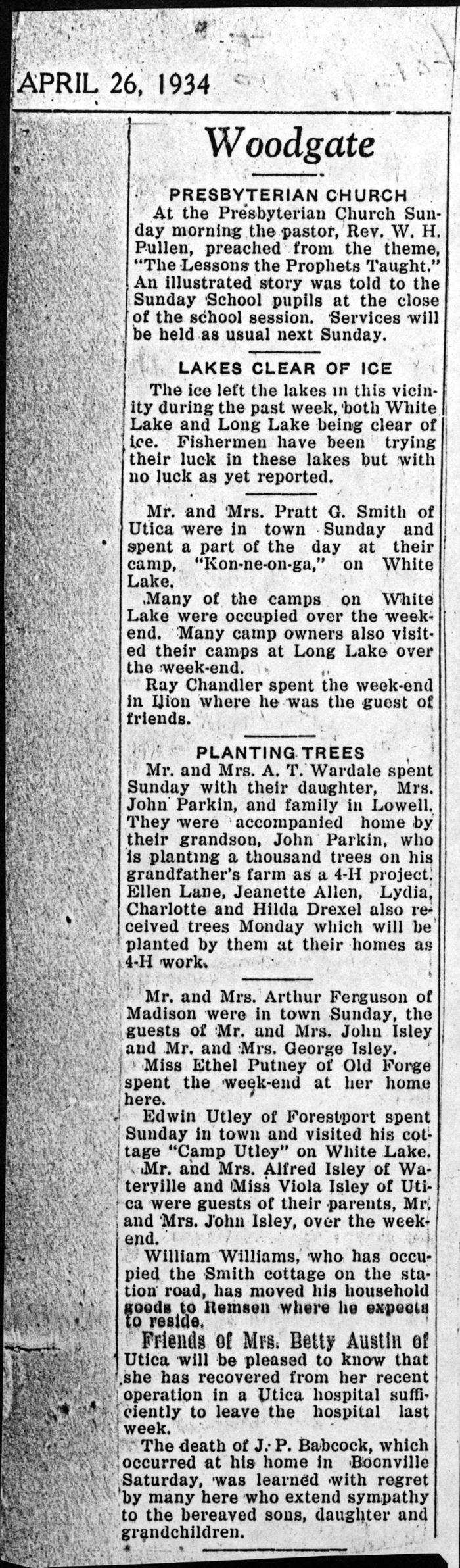 woodgate news april 26 1934 part 1