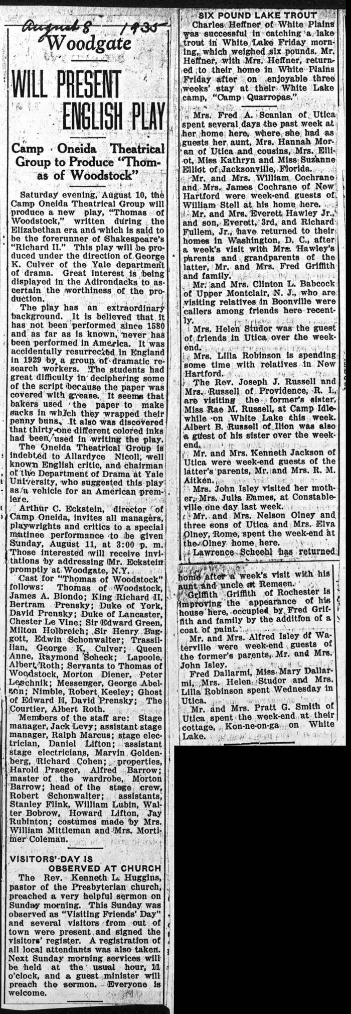 woodgate news august 8 1935