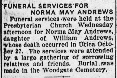 andrews norma may daughter of william obit november 7 1935