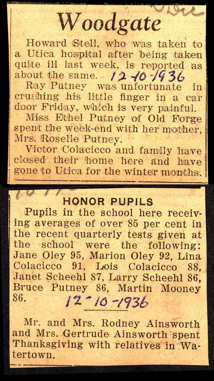 woodgate news december 10 1936