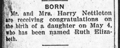 nettleton ruth elizabeth born may 4 1936